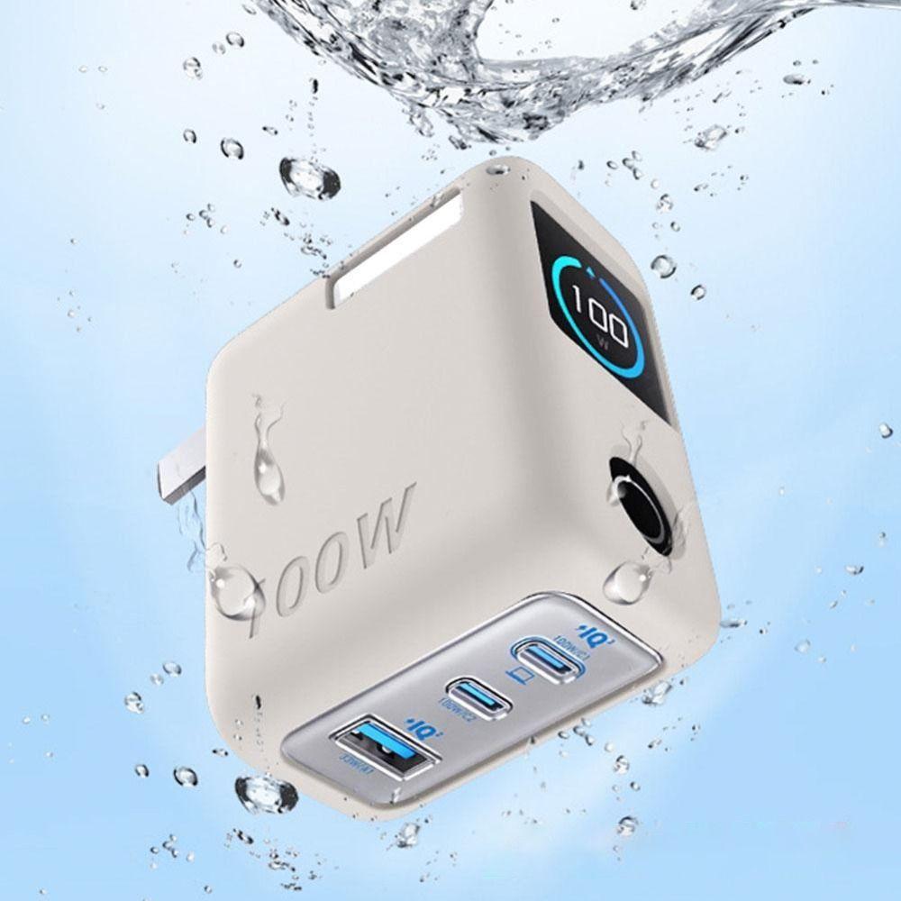Dustproof Silicone Case Carrying Case for Anker 100W 3-Port Charger With Screen Display Travel