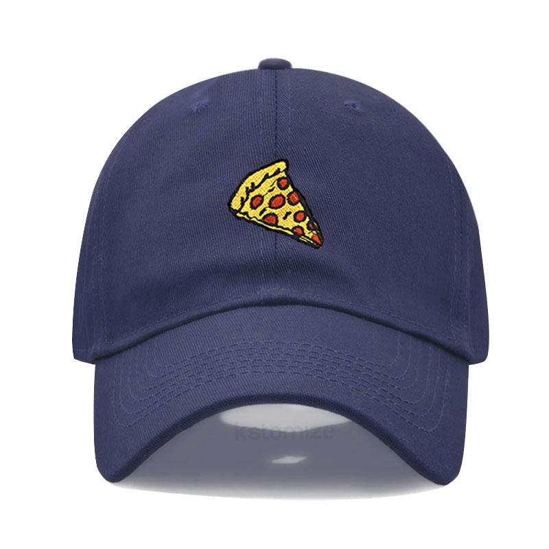 Pizza Embroidered Baseball Cap for Women Men Fashion Adjustable Soft Cotton Dad Hat Unisex Classic Golf Caps
