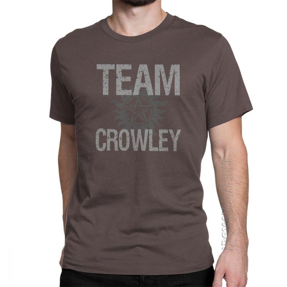 Mans Spn Brothers T Shirt Supernatural TShirt Team Crowley Novelty Basic Tees O Neck Clothing 100 Cotton Plus Size S
