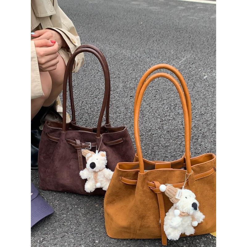 Retro Bag, Large-capacity Bag, Commuter Single-shoulder Bag, Ladies' Hand-held Boston Bag