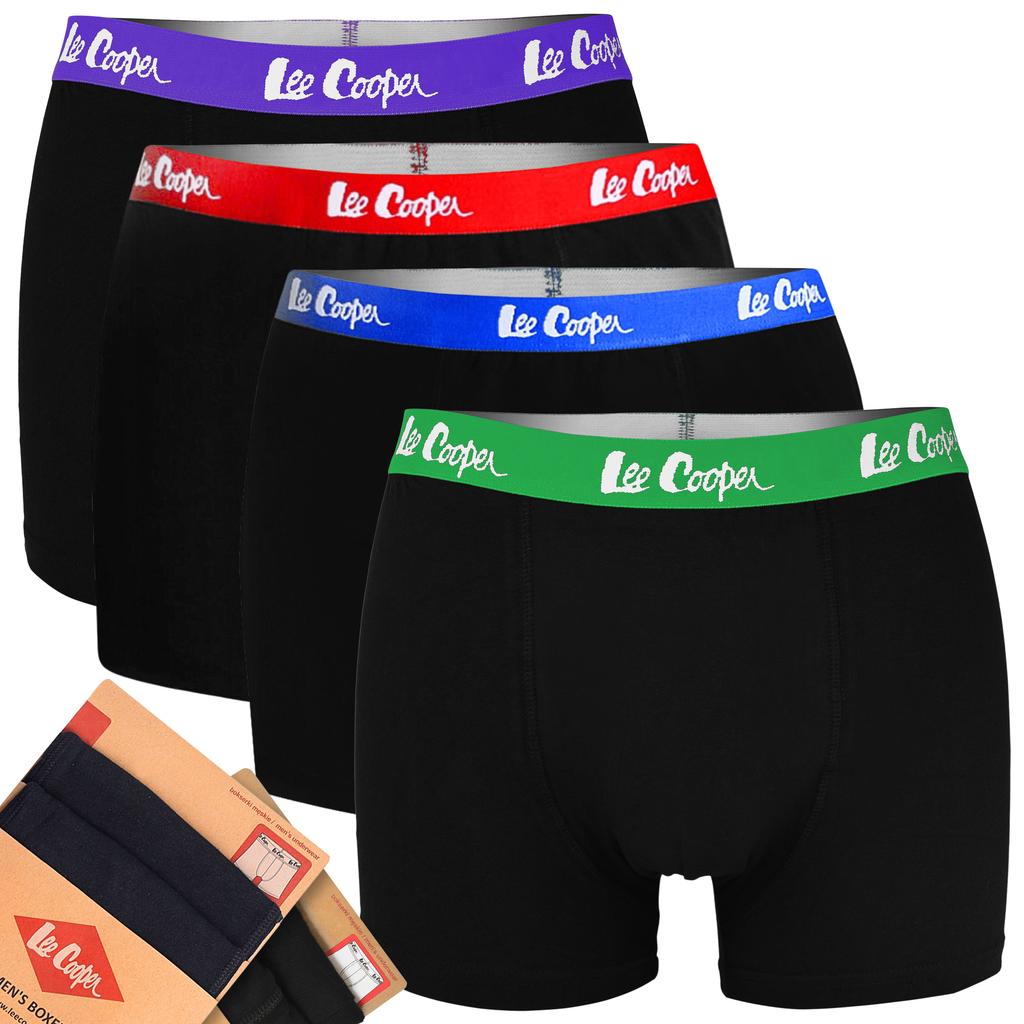 Lee Cooper Boxers For Men Cotton Bm9505 4 Pieces Size L