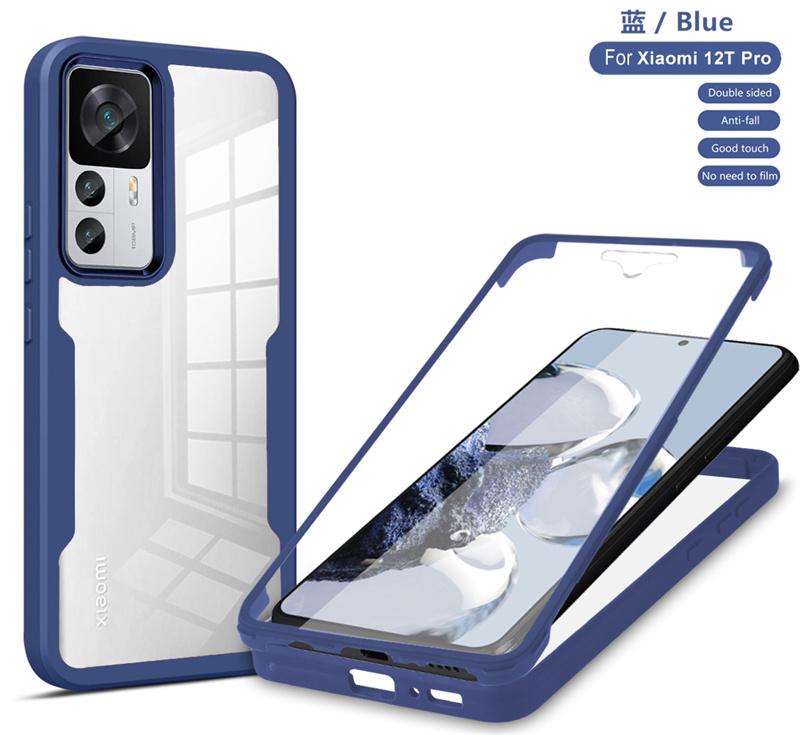 360 With Screen Protect Phone Cases For Xiaomi 12T Pro Case Full Shockproof PC+TPU Cover For Xiomi Xiaomy Mi12T Mi 12T 12 T Pro