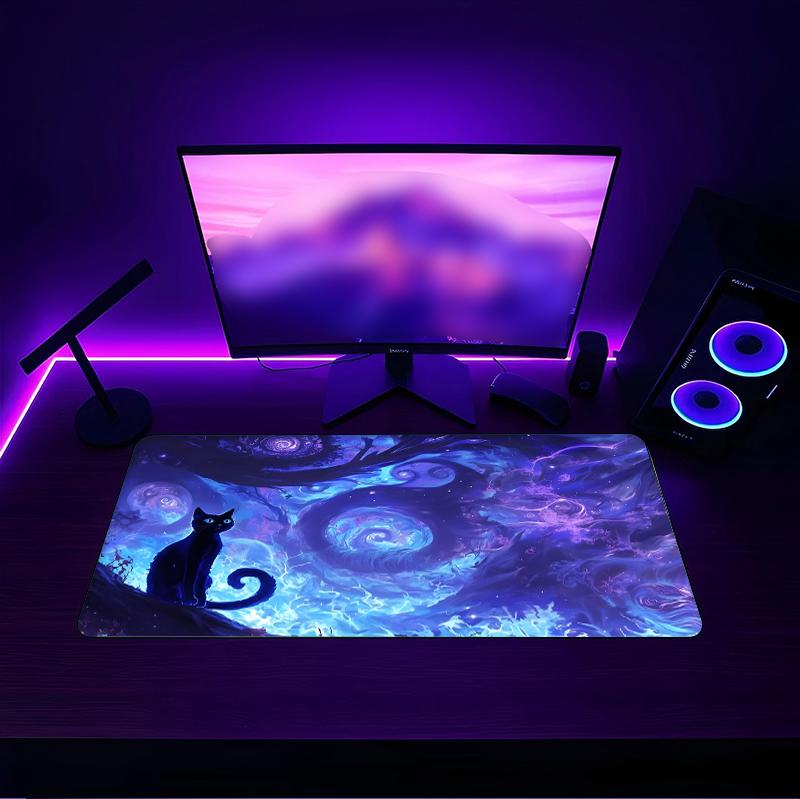 Cat Mouse Pad with a Non Slip Rubber Base Suitable for Home Offices and an Ideal Gift for Gamers