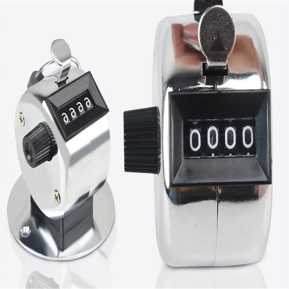 Portable 4 Digit Number Handheld Counter Mini Mechanical Digital Manual Counting