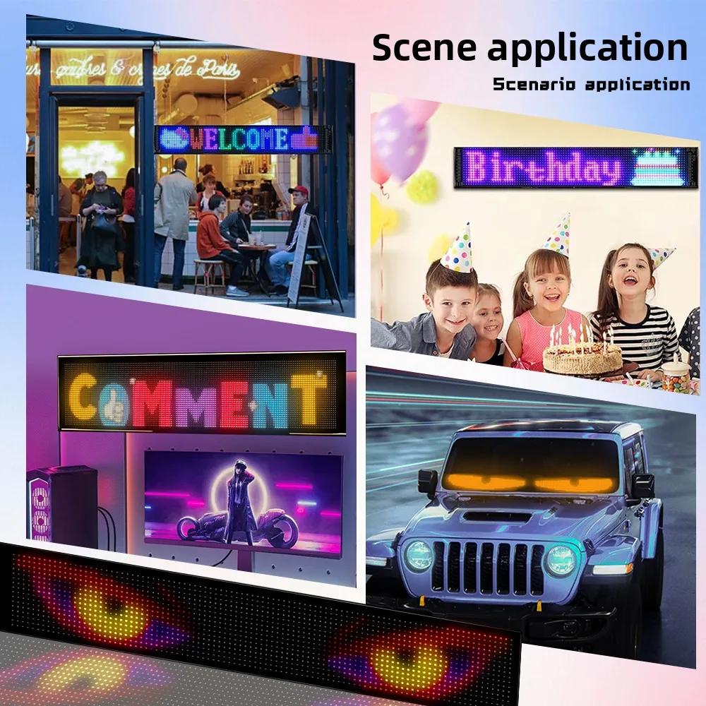 

Programmable LED Led Matrix Panel for Store Advertising Display with Bluetooth APP Text Pattern Animation for Business Bar Hotel