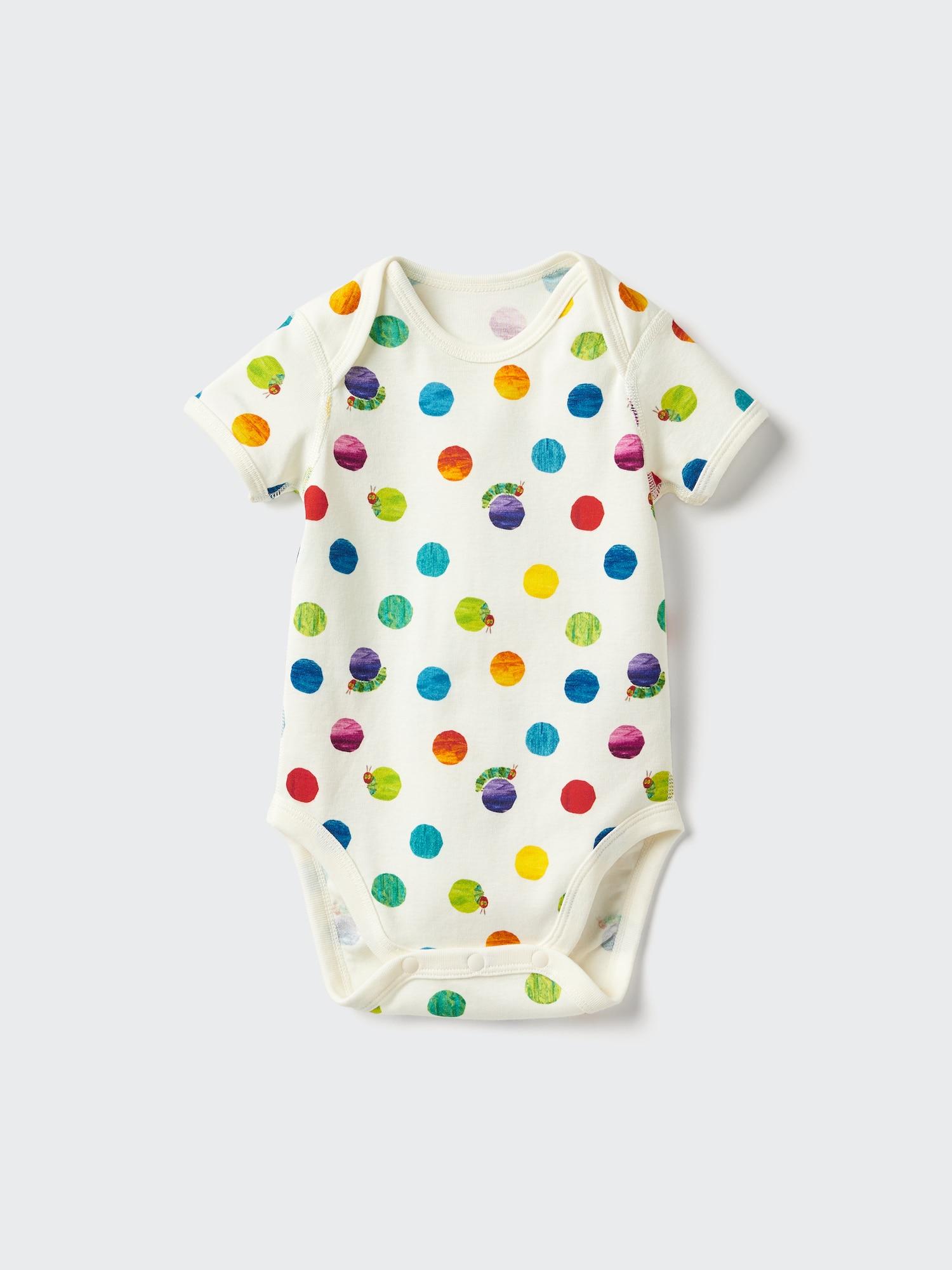 Uniqlo Япония Коллекция книжек-картинок Боди Harapeko Aomushi 01 OFF WHITE/70 (6 months)