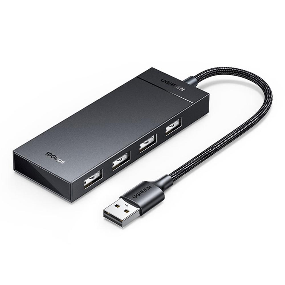 UGREEN 35884 4-портовый USB-хаб USB 3.2 Gen2 Высокоскоростной док-станция для расширения передачи данных с кабелем 1 м