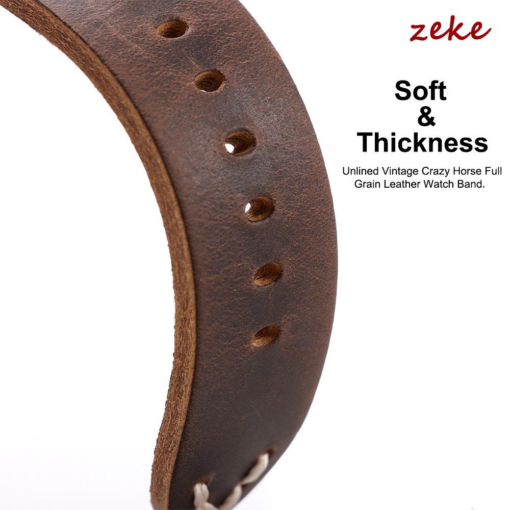 Handmade Stitching Cowhide Watch Strap Vintage Business Watchband 18mm 20mm 22mm 24mm 26mm Soft Leather Strap Men's Bracelet