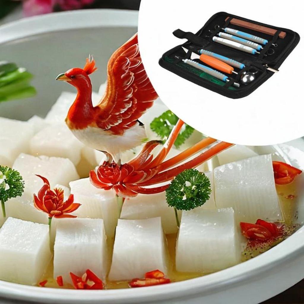 9 Pieces Fruit Carving Tool with Carrying Case for Beginners Student Kitchen Orange