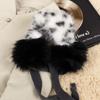 Foldable Leopard Print Earmuffs Thickened Plush Plush Ear Cover  Outdoors