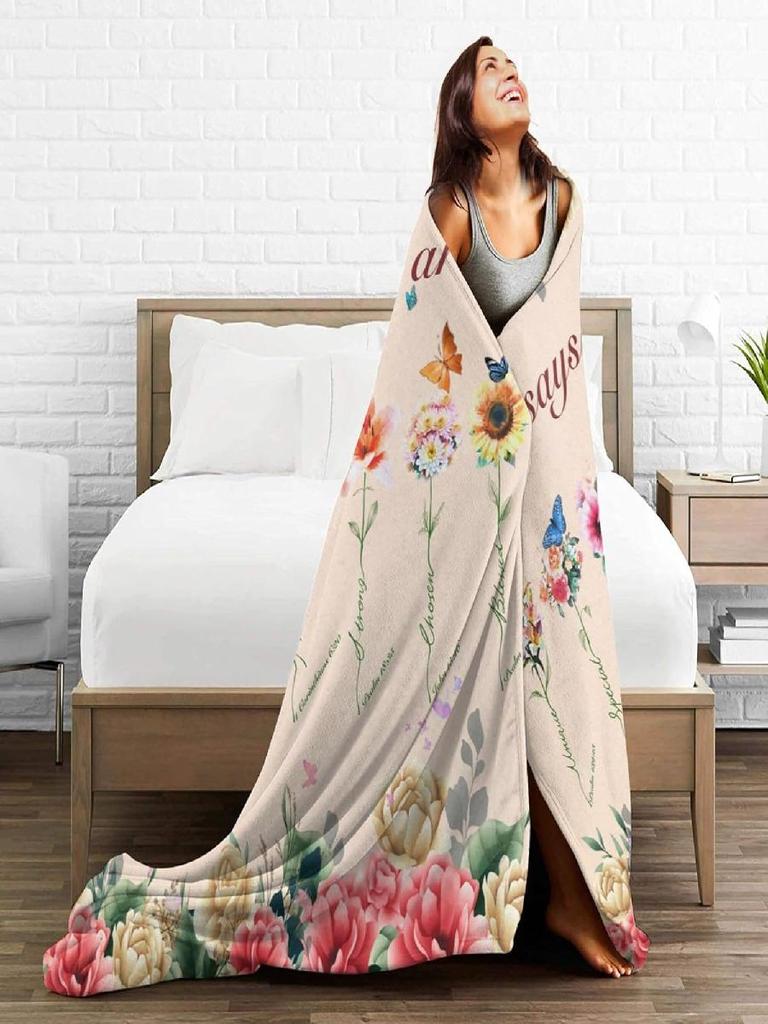 Unique BibleInspired Throw Blanket for Women Perfect as Birthday or Friendship Gifts Soft Cozy x Home Textile