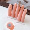 5Pcs/Set Display Stand Silicone Practice Fingers Silicone Nail Art Practice Hand  Manicure Training