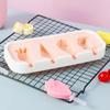 Popsicles Molds Kids Baby Cute Shapes Silicone Mini Popsicle Molds BPA Free Reusable Ice Cream Mold Popsicle Maker Homemade Set