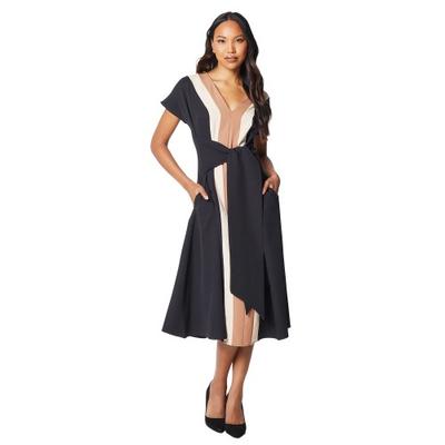 Principles Womens/Ladies Color Block Tie Belt Midi Dress