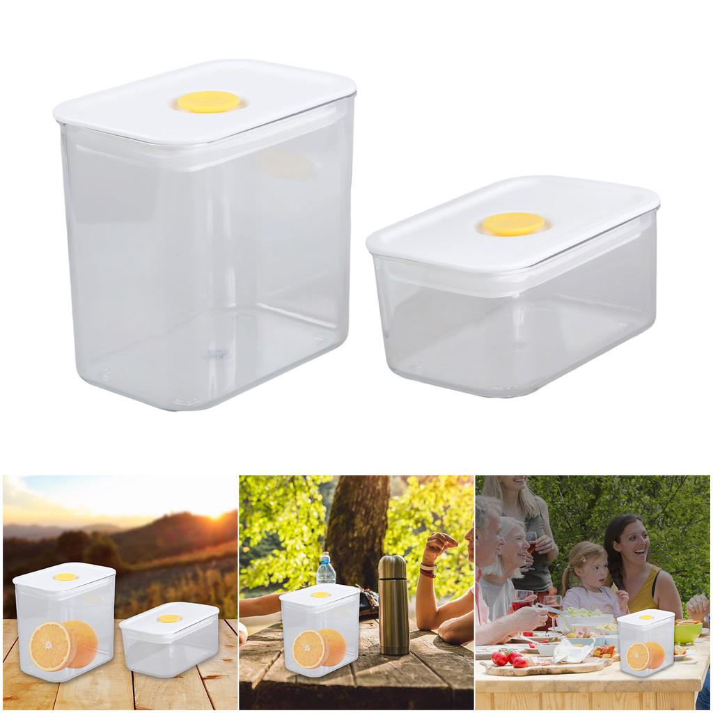 6Pc Stackable Plastic Food Storage Container With Airtight Design For Kitchen Pantries Organization Snacks Preservations