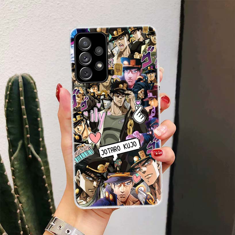 Anime JOJO Abenteuer Handyhülle für Samsung Galaxy A52 A51 A50S A12 A22 A32 A72 A10S A30S A31 A71 Note 20 Ultra 10 Plus S10 Gala