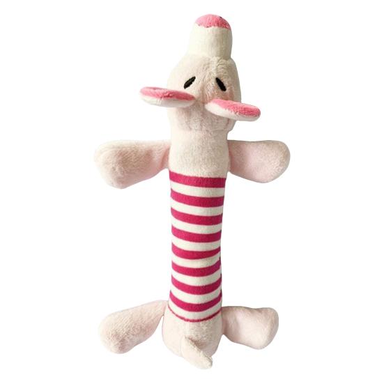 Dog Plush Toy Soft Stuffed Animal Puppy Chew Toy Squeaky Plush Duck Elephant Interactive Play Pet Tug Toy for Puppies Small Breeds Delicate Chewers