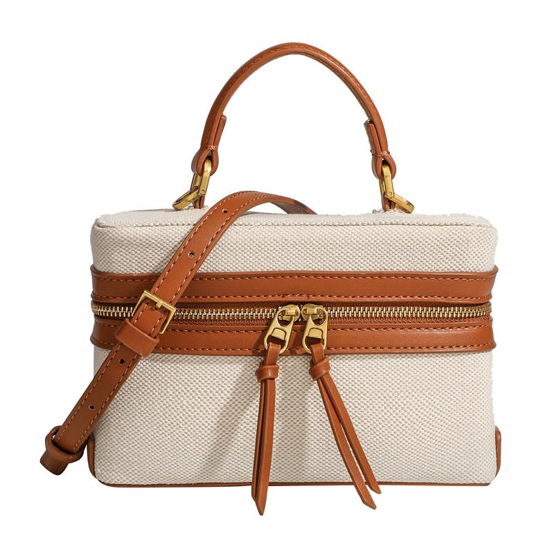 Fashi Box Damen Handtaschen Designer Dicke Leinwand Schulter Crossbody Taschen Lässige Frühjahrs- und Sommer-Kleine Geldbörsen Damen Tägliche Tasche