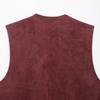 Spring 2025 Women's European & American Style Embroidered Suede Vest