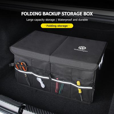 Car Trunk Sundries Storage Box Large Capacity Foldable Supplies For VW Scirocco Passat Polo B5 B6 B7 CC Tiguan Sharan