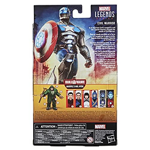Hasbro Marvel Legends Series Gamerverse - Contest of Champions Civil Warrior 6-inch Action Figure F0250, Authentic, with Build-a-Figure Parts
