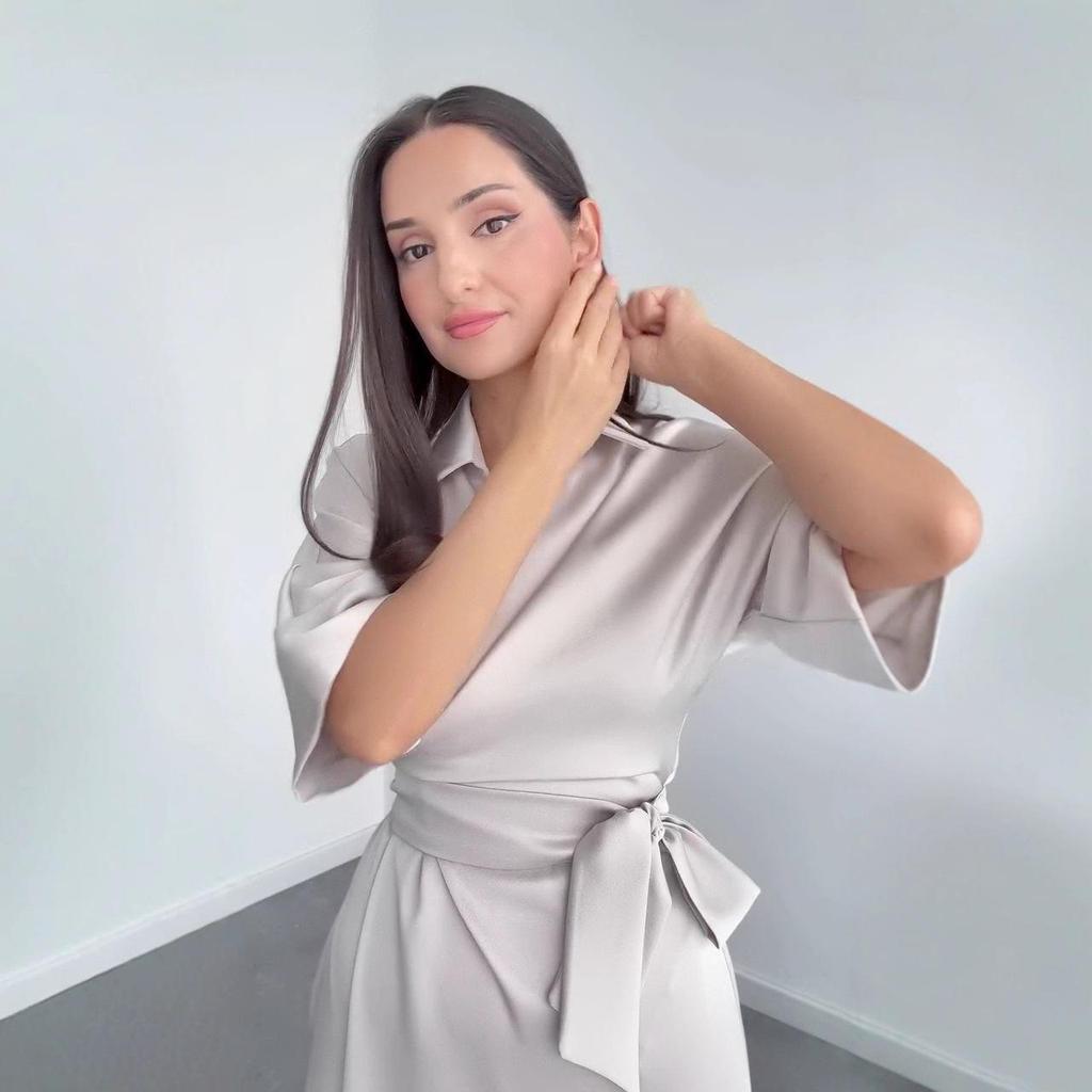 2025 Herbst Damen Elegantes Langarm Französisches Hemdkleid