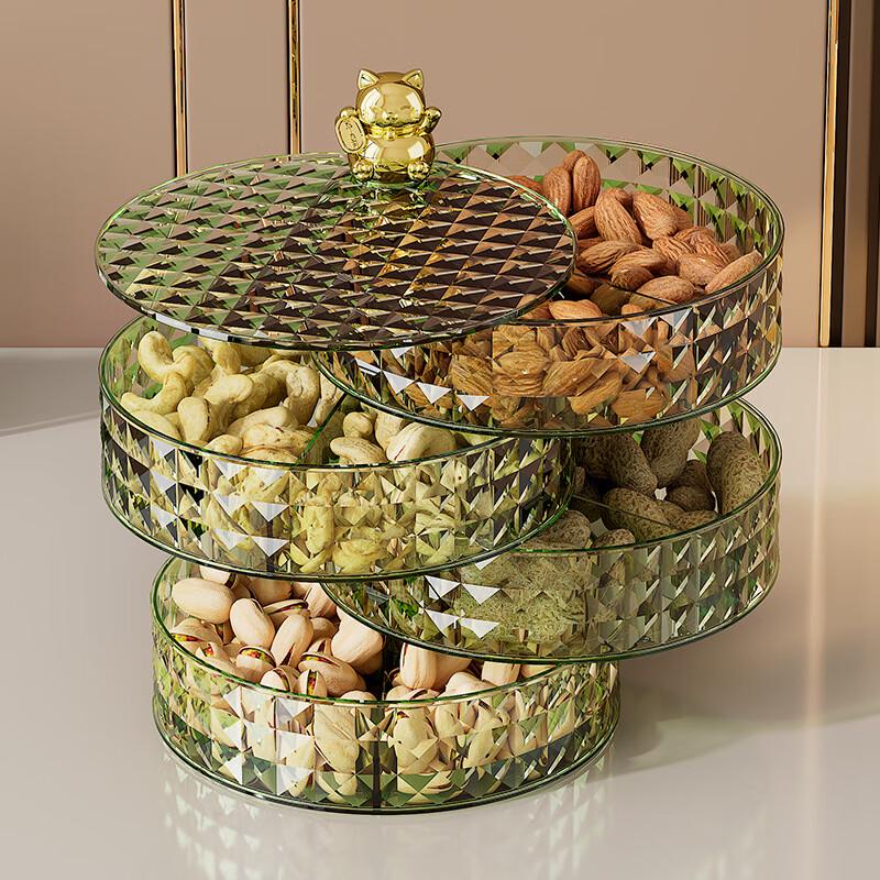 Fánshùn Light Luxury Cat-Themed 4-Layer Snack Tray