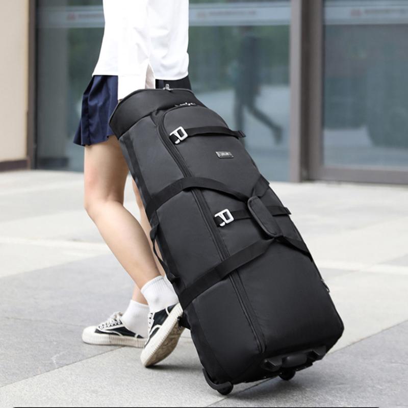 Portable Travel Bag, Tug Bag, Travel Outdoor Wheel Bag, Duffel Bag, Clothes Storage Bag, Large Shoulders Backpack