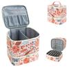 Large Capacity Nail Lamp Case Floral Print Makeup Bag Cosmetic Organizer Bag  Nail Art Tool Storage