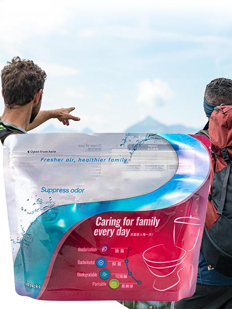 Portable 30pcs/bag Toilet Absorbent Gel Urine Deodorizing Powder Odor Neutralizer Pee Absorbent Gel Liquid Solidifier For Travel