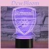 Arsenal 3d Anime Lampă de Noapte Led Lampă de Birou Cu Control Tactil Pentru Fanii Fotbalului Cadou