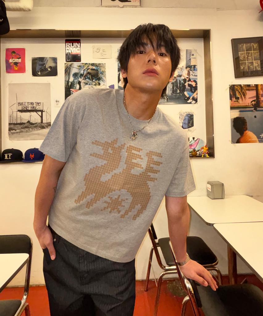 Nodi Final Boss Dragon Crop Tee Ivory