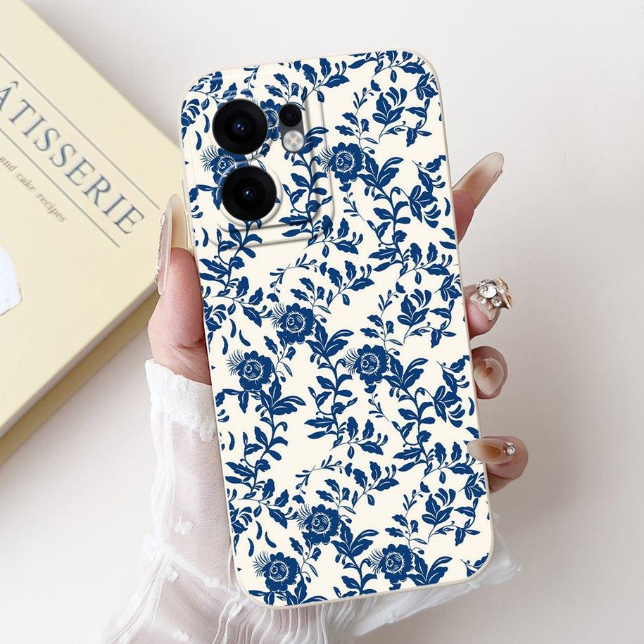 For Oppo Reno13 F 5G Case New Fashion Flower Silicone Soft Bumper Cases For Oppo Reno13F 4G Protection Cover Reno 13F 13FS Coque