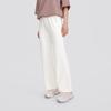 Skechers Solid High-Waisted Lightweight Breathable Straight-Leg Sports Pants Women Bottoms Cotton-Candy-White L224W048-0074