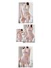 Solid Color Skirted Swimsuit: Split Design, Tummy-Covering, Fairy Style, Slimming, Conservative, Fresh Look for Women