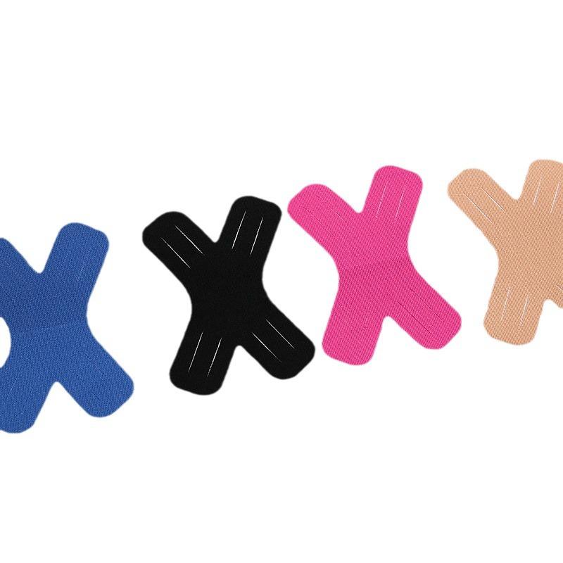 X-Shaped Pre-Cut Kinesiology Tape for Muscle Support: Ideal for Thigh, Shoulder, and Knee In Fitness and Basketball.