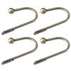 4 Pcs 5.92 Inches Metal Curtain Holdbacks U-bend Room Decoration Hooks  Curtain