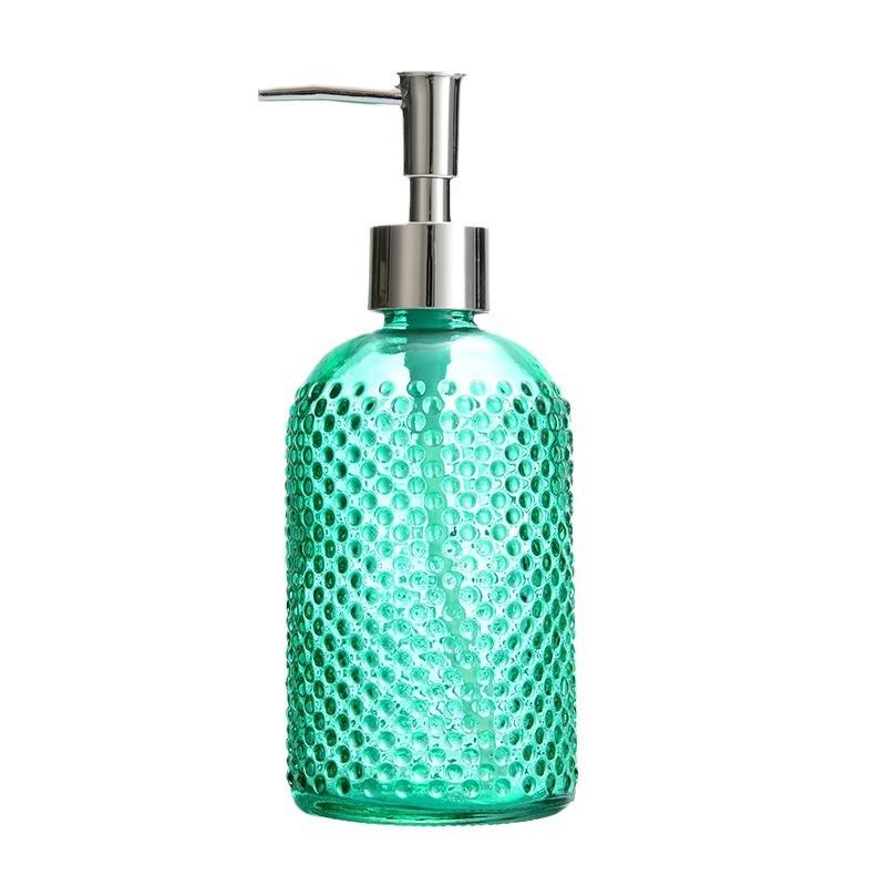 Nordic Luxury Glass Dispenser for Lotion, Soap, or Shampoo