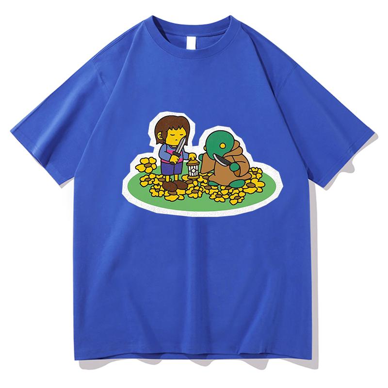HuUnisex and Tonberry Vintage TShirt Funny Meme Graphic Tee Aesthetic Shirt Unisex 90s Y2K Style Harajuku Pure Cotton Tops Clothes