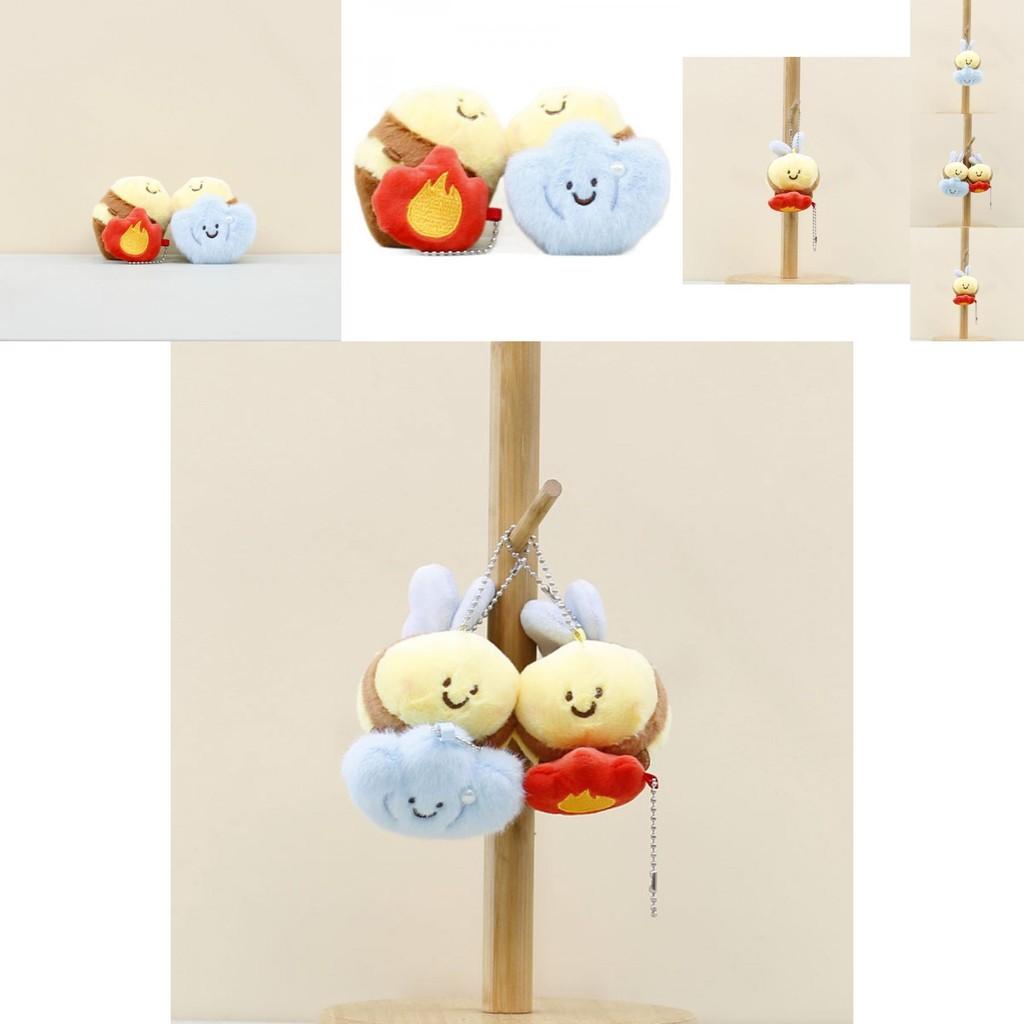 Charming Soft Bee Plush Keyring Magnet Accessory For Bags And Backpacks