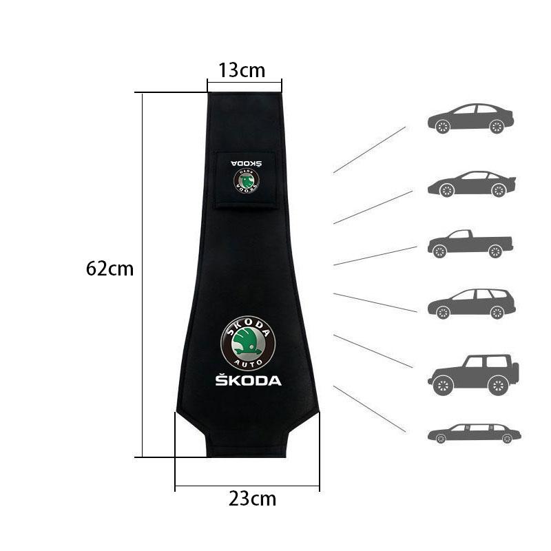 AAAJI1 Car Headrest Cover Dustproof Cover For Front Seat Head Rests For Skoda Octavia 3 2 Superb 3 Kodiaq Fabia Kamiq Karoq Accessories