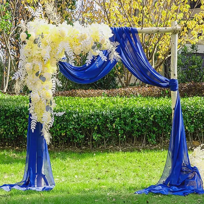 Tessuto Tulle Decorazioni Fai da Te Accessori Matrimonio Festa Evento di Natale Tessuto a Rete Trasparente Materiale Elegante Runner da Tavola Fiocchi per Sedie Sfondo