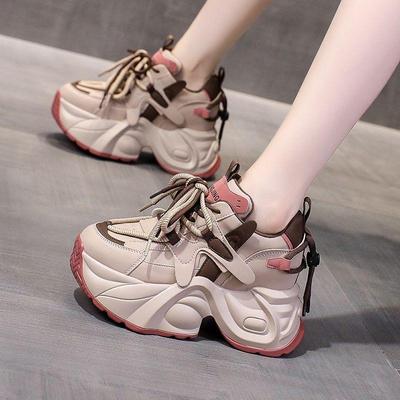 Top Selling 8CM Height Increasing Dad Shoes for Women, Spring New Versatile Casual Shoes, Thick Soled Women's Shoes