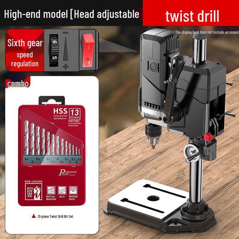 High-Precision 220V Bench Drill: Industrial Grade, Multi-Functional, High Power Milling & Drilling Machine for Households.