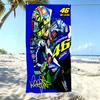 1 Stück V-Valentino R-Rossi 46 Motogp Strandtuch Mikrofaser Weich Schnelltrocknend Vr46 Racing Print Badetuch Für Fans Schwimmen Outdoor