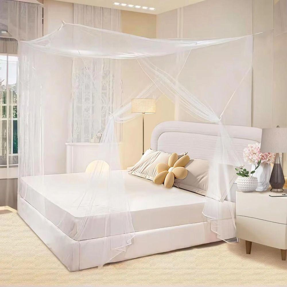 Breathable Mesh Mosquito Canopy Net Square Shape Insect Proof Mosquito Net Bedroom Use