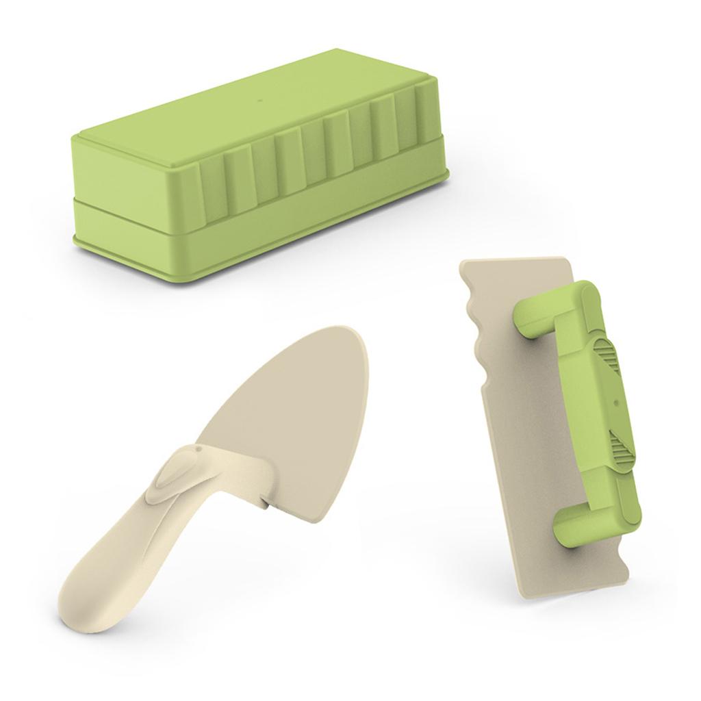 3pcs Sandcastle Seaside Sand Portable Castle Sand Snow Brick Building Toy Babies Children Kid Model Sand Building Kits