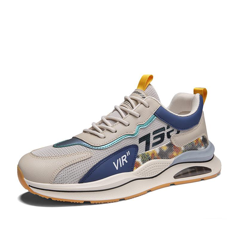 2025 New Men's Mesh Sneakers, Four-season Trendy Shoes, Casual Dad Shoes, Korean Version of Student Durable Running Shoes