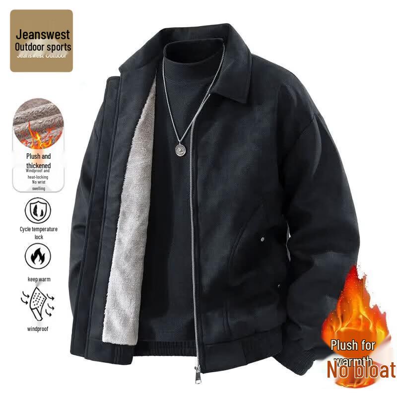 Jeanswest Men s Fleece-lined Winter Outdoor Jacket L