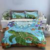 Sea Turtle Art Decor Set Soft Comfortable Duvet Cover Bedding Set Included 1*Duvet Cover & 2*Pillowcases, Gift